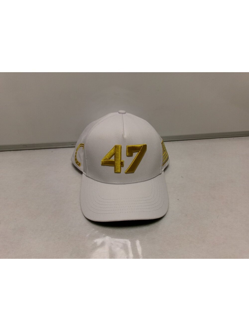 Trump 47 White Gold Adjustable Cap Exclusive Run